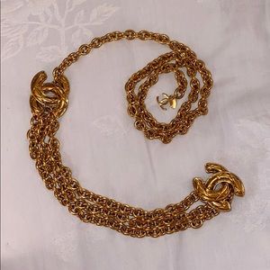 Vintage Chanel chain belt